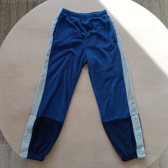 Hanna Andersson Polarfleece Colorblock Pants Elastic Waist / Size 8 - Picture 1 of 10